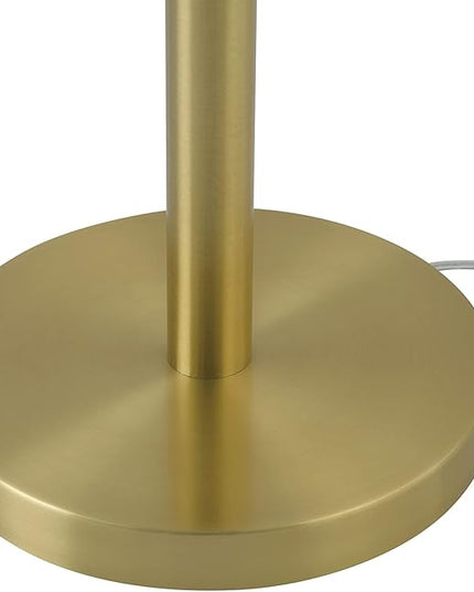 Globe Electric 65786 Haydel 60" 2-Light Floor Lamp, Matte Brass, Double On/Off Pull Chain, Bulb Not Included - LeafyLoom