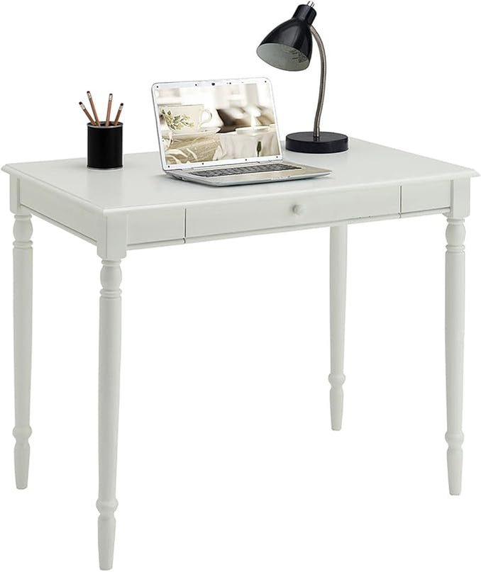 Convenience Concepts French Country Desk, White - LeafyLoom