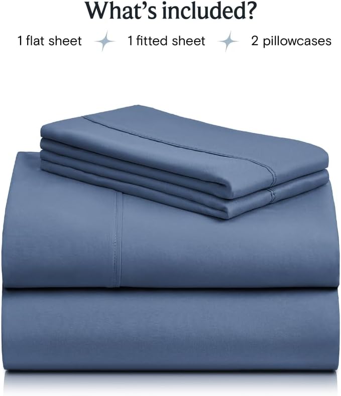 LuxClub Twin XL Sheets - Soft Twin Bed Sheets for-Boys-and-Girls-4 PC Deep Pockets 18" Eco Friendly Wrinkle Free-Kids-Fitted Sheets Machine Washable Hotel Bedding Silky Soft - Oxford Twin XL - LeafyLoom