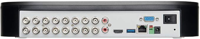 Lorex D441A62B 16 Channel 1080p Analog HD 2TB Security System DVR with Advanced Motion Detection Technology and Smart Home Voice Control, Black Lorex