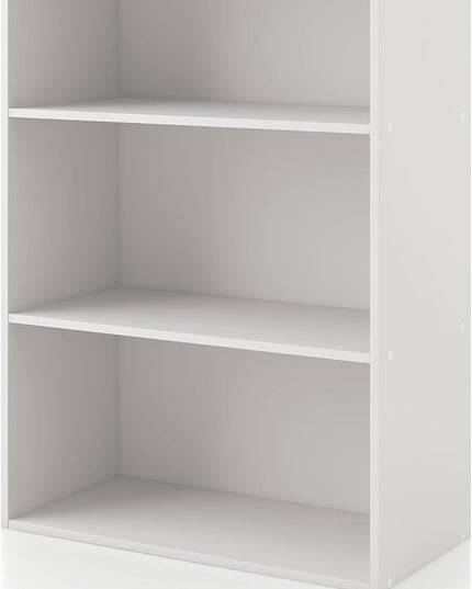 Apexa 3-Tier Cube Storage Organizer Shelves, Stackable Wood Bookcase Fits Cubby Bins for Organization, Dorm Teen Room Decor & Home Office, White - LeafyLoom