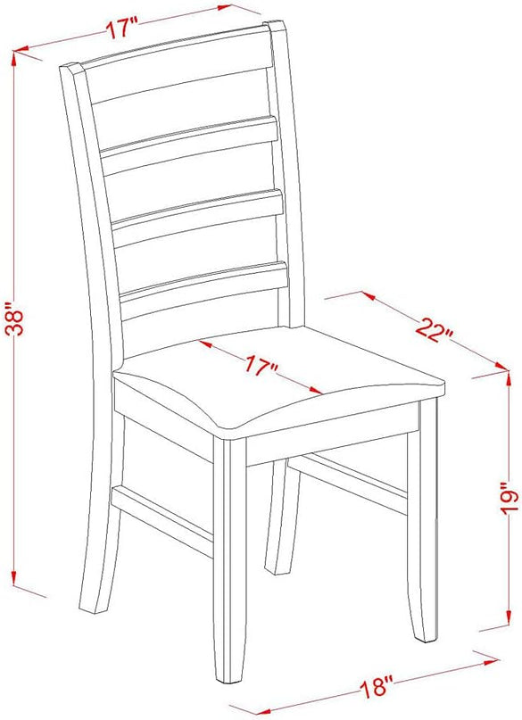 East West Furniture SUPF5-BCH-C 5 Piece Kitchen Set Includes a Round Table with Dropleaf & Shelves and 4 Linen Fabric Dining Room Chairs, 42x42 Inch, Black & Cherry - LeafyLoom