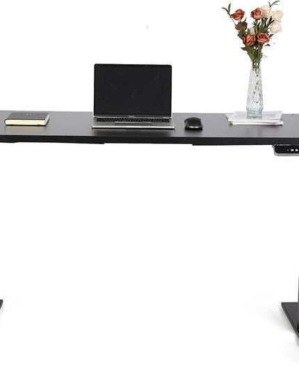 55“*27.5”Height Adjustable Electric Standing Desk with Storage Sit Stand Desk Computer Desk Home Office Desk Memory Controller by BOSCH Motor by BOSCH (Wood/Black Frame 55 * 27.5) - LeafyLoom