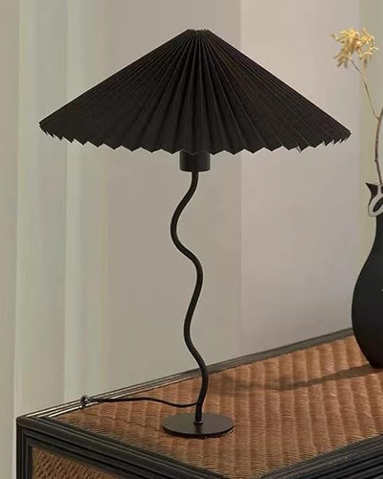 Pleated Floor Lamp, 3 Color Dimmable Floor Lamp, Retro Bedside Atmosphere Table Lamp for Bedroom, Living Room, Office ( Color : 3# , Size : Small ) - LeafyLoom