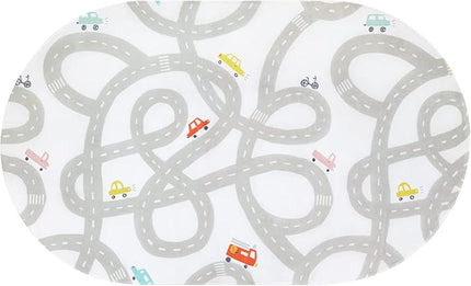 Road Traffic Kids Rug Children Playing with Cars Playmat 4x6 Ft, Washable Play Carpet for Kids Playroom, Non-Slip Have Fun Safe Baby Nursery Rug for Toddler Boy's Bedroom Game Room Grey - LeafyLoom
