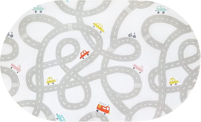 Road Traffic Kids Rug Children Playing with Cars Playmat 4x6 Ft, Washable Play Carpet for Kids Playroom, Non-Slip Have Fun Safe Baby Nursery Rug for Toddler Boy's Bedroom Game Room Grey - LeafyLoom