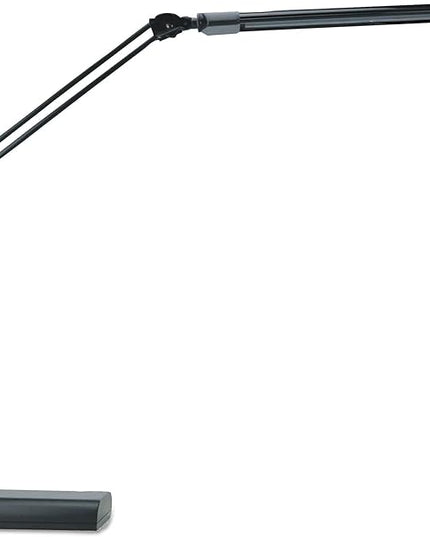 Alera ALELED908B 3.25 in. W x 6 in. D x 21.5 in. H Adjustable LED Desk Lamp - Black - LeafyLoom
