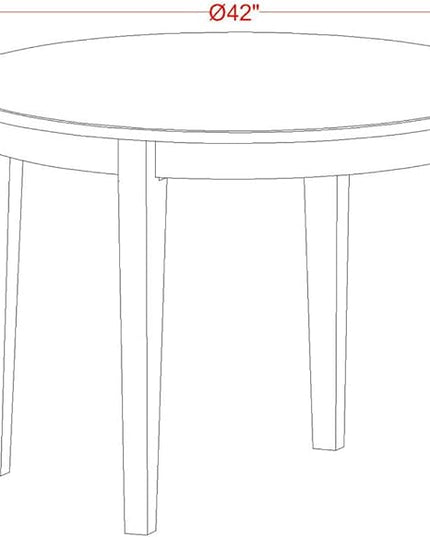 East West Furniture BOGA3-WHI-35 Boston 3 Piece Set for Small Spaces Contains a Round Kitchen Table and 2 Doeskin Fabric Parson Dining Chairs, Linen White, 42x42 Inch - LeafyLoom