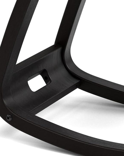Varier Variable Balans Original Kneeling Chair Designed by Peter Opsvik (Black Revive Fabric with Black Ash Base) - LeafyLoom