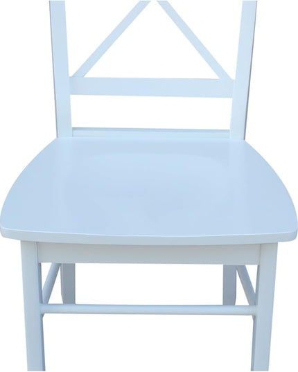 International Concepts X Back Chair, Wood - LeafyLoom