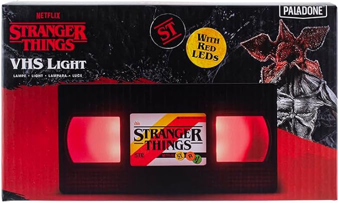 Paladone Stranger Things VHS Logo Light, Officially Licensed Merchandise - LeafyLoom