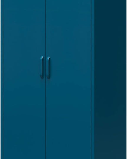 Mr. Kate Annie Tall Metal 2 Door Cabinet, Deep Ocean Blue - LeafyLoom