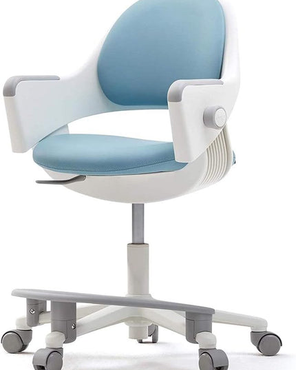 SIDIZ ringo Kids Desk Chair : Ergonomic Kids Chair with Footrest, 4-Step Growing Function, Adjustable Seat Height, Sit-Locking Casters, Swivel Type Kids Chair (Lavendar Blue Chair) - LeafyLoom