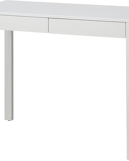 Target Marketing Systems Gabby Home Office, Study Room, Vanity or Bedroom, Computer 2 Drawers, Contemporary Style Desk with Storage, 40” x 20”, White - LeafyLoom