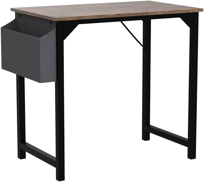 Small Computer Desk 31 Inch Small Office Desk Writing Desks Home Office Desks Small Space Desk Study Table Modern Simple Style Work Table with Storage Bag Headphone Hook Metal Frame for Home, Bedroom - LeafyLoom