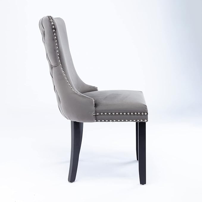 NicBex Haerin-SD-00115-LWJ Dining Chairs, 27.4"x20.4"x37.4", Gray - LeafyLoom