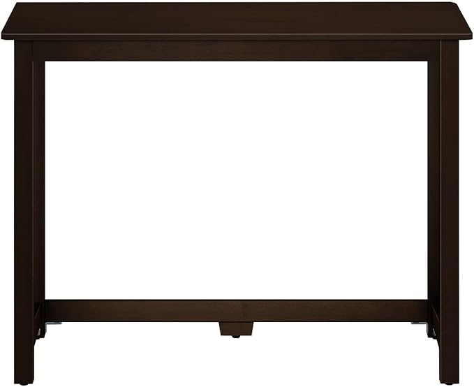 Max & Lily Solid Wood Desk, 40 Inches, Espresso - LeafyLoom