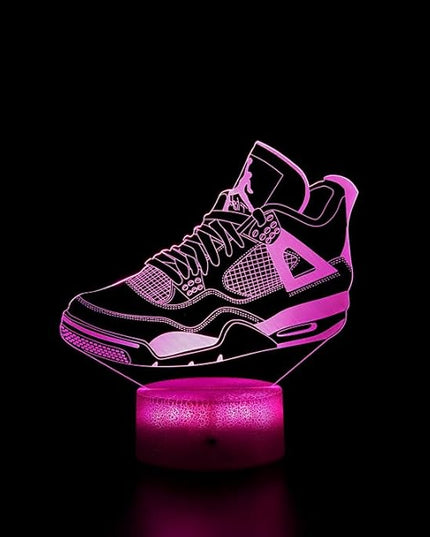Sneaker lamp for Room Decor Sneaker Night Light Sport Shoes Desk Lamp with 16 Colors, Smart Touch & Remote Control Decorations Gifts for Kids (sport shoe) - LeafyLoom