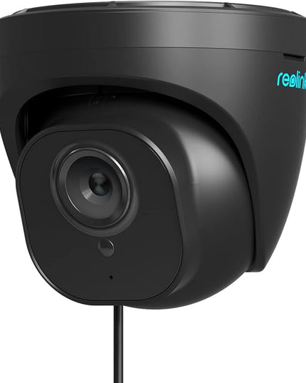 REOLINK 4K Security Camera Outdoor System, IP PoE Dome Surveillance Camera with Human/Vehicle Detection, 100Ft 8MP IR Night Vision, Work with Smart Home, Up to 256GB SD Card, RLC-820A (Black) REOLINK