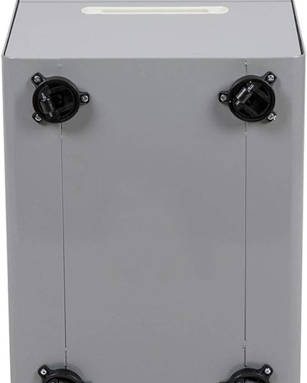 Flash Furniture Wren Ergonomic 3-Drawer Mobile Locking Filing Cabinet with Anti-Tilt Mechanism and Hanging Drawer for Legal & Letter Files, Gray - LeafyLoom