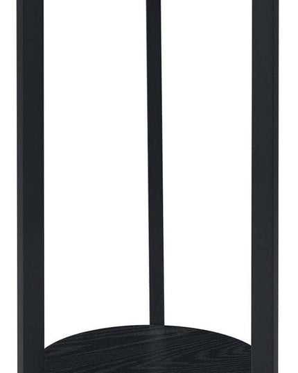 Convenience Concepts Graystone 31 inch 2 Tier Plant Stand, Black/Black - LeafyLoom