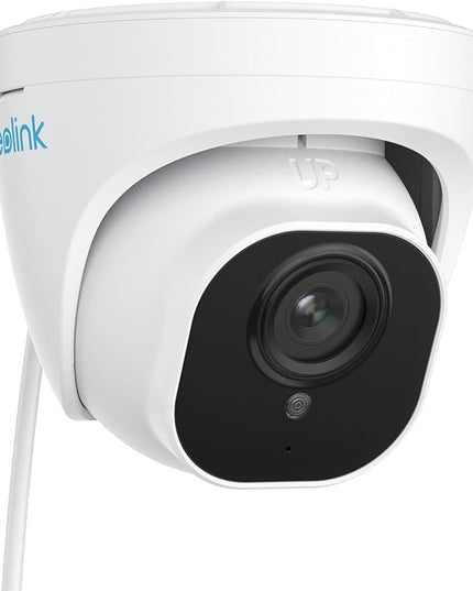 REOLINK 5MP PoE Security Camera, 2.8mm Len, 130° Diagonal, 100ft IR Night Vision, Up to 256GB SD Card, Built-in Mic, Human/Vehicle/Pet Detection for Outdoor Indoor Home Surveillance, RLC-520A-2.8mm REOLINK