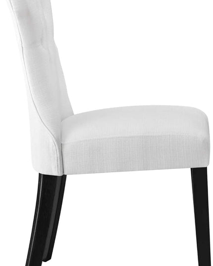 Modway Silhouette Chair, White 24.5 x 18 x 36 - LeafyLoom