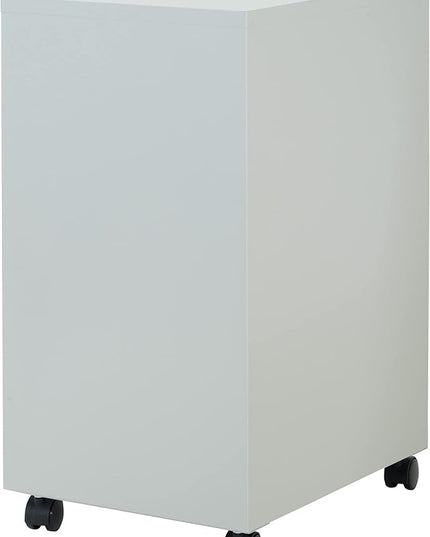 OSP Home Furnishings 2 Drawer Mobile Locking Metal File Cabinet, Grey - LeafyLoom