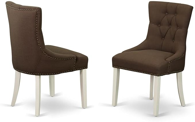 East West Furniture NDFR5-LWH-19 Dining Table Set - LeafyLoom