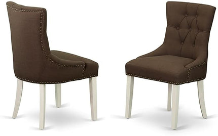 East West Furniture NDFR3-LWH-19 Dining Table Set - LeafyLoom