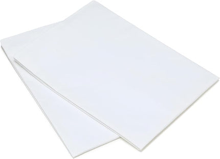 Amazon Basics Down Alternative Pillows, Soft Density For Stomach and Back Sleepers, Standard, Pack of 2, White, 26 in L x 20 in W - LeafyLoom