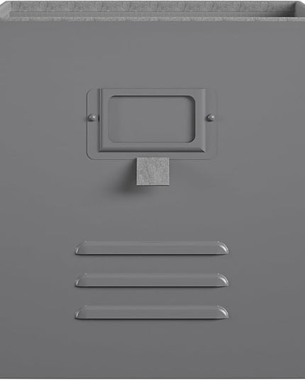 Little Seeds Nova Metal Locker 3 Pack-Graphite Grey Storage Bins - LeafyLoom