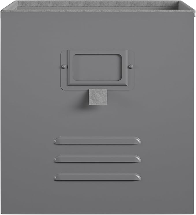Little Seeds Nova Metal Locker 3 Pack-Graphite Grey Storage Bins - LeafyLoom