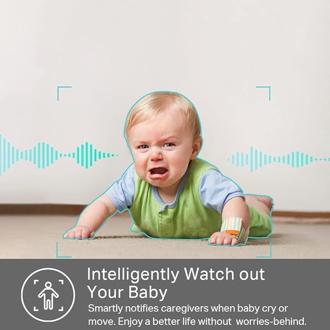 Kasa Smart 2K QHD Indoor Security Camera, Person/Baby Crying/Motion Detection, 2-Way Audio, 30Ft. Night Vision, Cloud/SD Card Storage(Up to 256 GB), Works with Alexa & Google Home (KC400) KasaSmartbyTP-Link