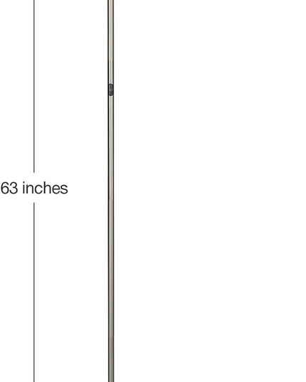 Brightech Sky LED Floor lamp, Torchiere Super Bright Floor Lamp for Living Rooms & Offices - Dimmable, Tall Standing Lamp for Bedroom Reading - Brushed Nickel - LeafyLoom