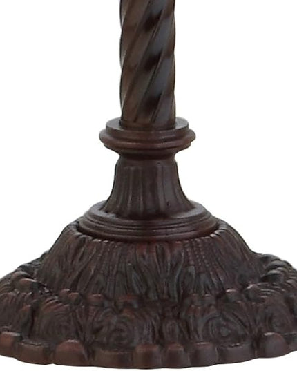 JONATHAN Y JYL8001A Williams Tiffany-Style 71" Torchiere LED Floor Lamp, Tiffany, Traditional, Art Nouveau Style, Office, Living Room, Family Room, Dining Room, Bedroom, Hallway, Foyer, Bronze - LeafyLoom