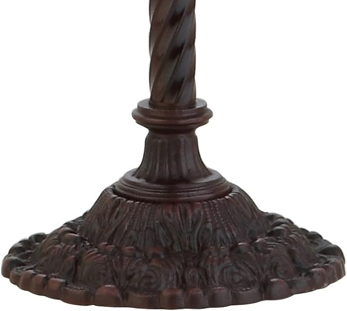 JONATHAN Y JYL8001A Williams Tiffany-Style 71" Torchiere LED Floor Lamp, Tiffany, Traditional, Art Nouveau Style, Office, Living Room, Family Room, Dining Room, Bedroom, Hallway, Foyer, Bronze - LeafyLoom