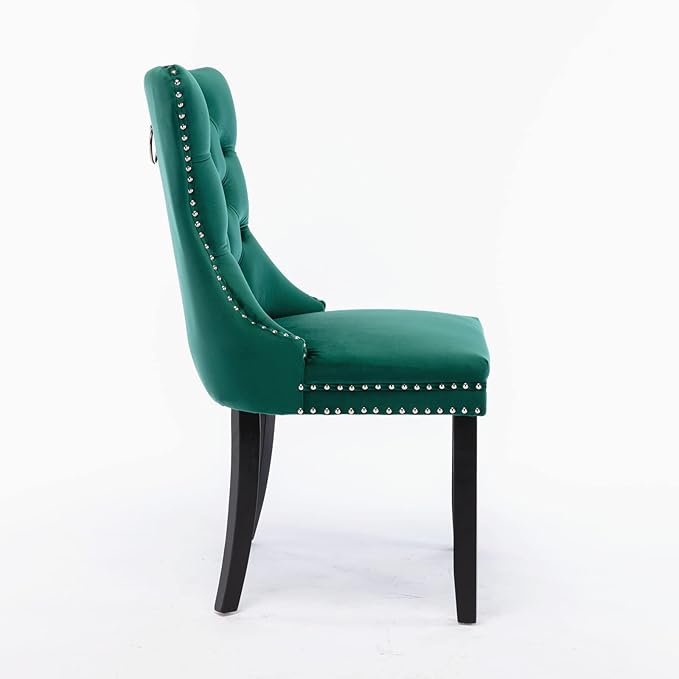 NicBex Haerin-SD-00096-LWJ Dining Chairs, 25.5"x19.7"x37.4", Green - LeafyLoom