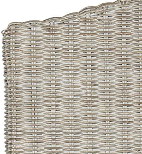 Safavieh Home Collection Odette Grey Wicker Dining Chair - LeafyLoom