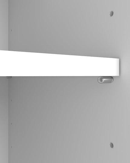 Bush Business Furniture Studio C Tall 5 Shelf Bookcase in White, Large Bookshelf for Home or Professional Office - LeafyLoom