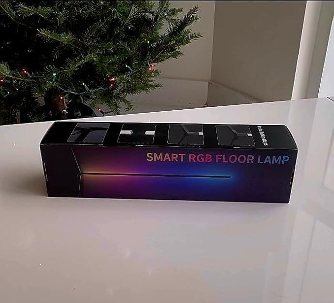Smart RGB LED Floor Lamp 60" with 16 million DIY Colours Music Sync Bluetooth Mobile App Color Changing Ambient Lighting Fixture for Bedroom Gaming Living Room Home Office - LeafyLoom