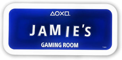 PlayStation Official Licensed Customizable LED Gaming Room Sign with Stickers, Gamer Gift Decor for Wall or Door by Paladone (Blue) - LeafyLoom