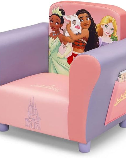 Delta Children Kids Character Upholstered Chair, Disney Princess - LeafyLoom