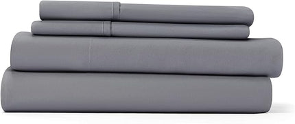 Linen Market Bed Sheets for Twin Size Bed (Gray) - Sleep Better Than Ever with These Soft and Cooling Twin Sheets - Deep Pocket Fits 16" Thick Beds - 3 Piece Twin Sheet Set - LeafyLoom
