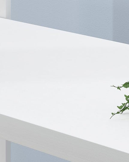 LVB 6 Tier Tall White Bookshelf, Big Metal Wooden Book Shelves Storage, Modern Large Bookcases and Bookshelves 6 Shelf, Farmhouse Open Vertical Display Book Shelf for Bedroom Living Room Office, White - LeafyLoom
