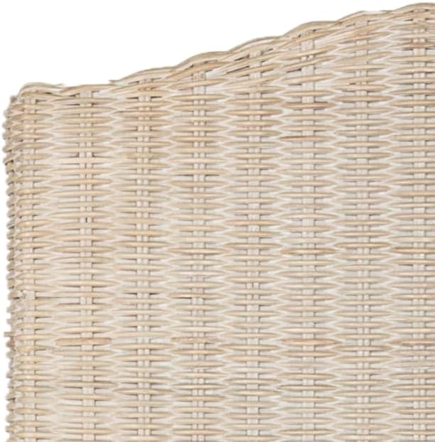 Safavieh Home Collection Odette Grey Wicker Dining Chair - LeafyLoom