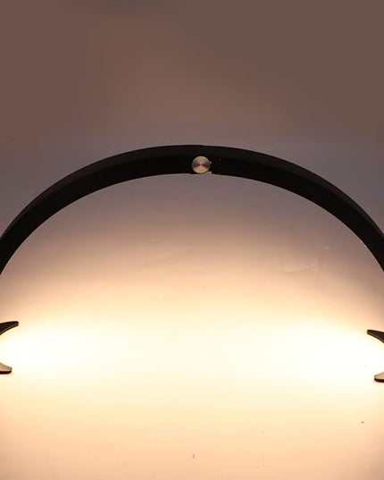 Pomya Half Moon Light for Nails, 28 Inch Foldable 3200K‑5600K Dimmable LED Half Moon Desk Lamp with Remote Control, 40W 2000LM Lighting Lamp for Beauty Lash Extension Manicure Tattoo - LeafyLoom