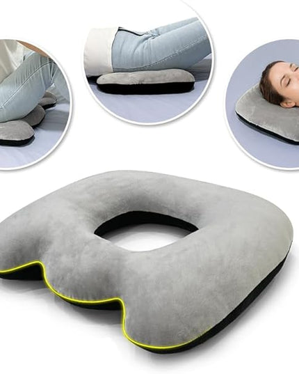 Hemorrhoid Pillow Bed Sore Cushion for Butt Sitting Donut Pillow Pressure Ulcer Cushion Donut Pillow for Tailbone Pain Relief Postpartum Pillow After Surgery Pressure Pads Medical Donut Seat Cushion - LeafyLoom