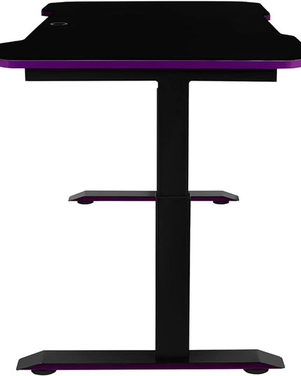 Cooler Master GD160 PC Gamimg Desk, Onesize, Black, Purple - LeafyLoom