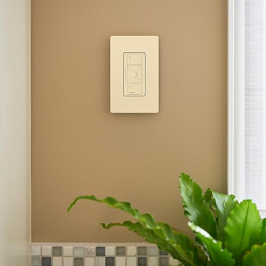 Lutron Caseta Original Smart Dimmer Switch ELV+ (Lutron Hub Required), 250W LED, Single-Pole/3-Way, Neutral Required, PD-5NE-WH, White Lutron